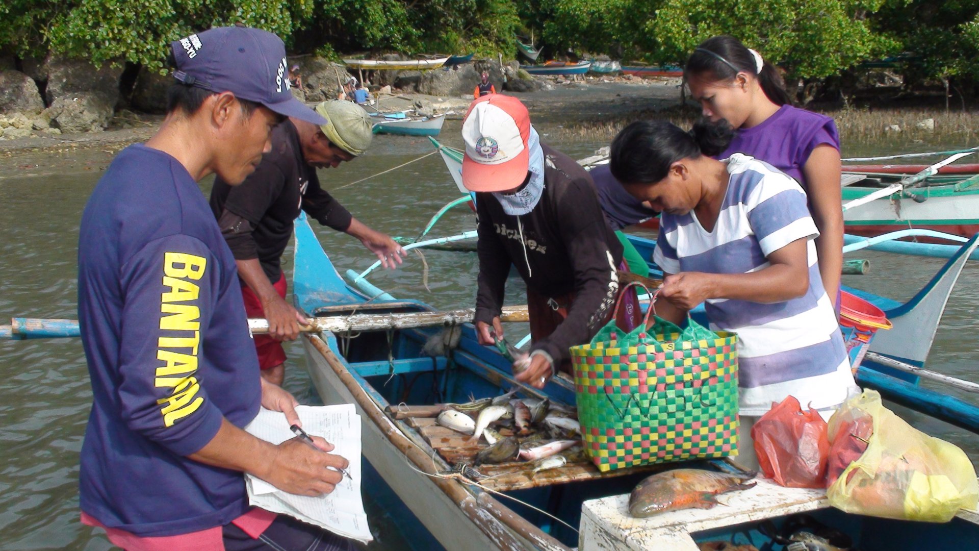 Fish catch data are collected directly at the landing sites. Fish catch data are collected directly at the landing sites.